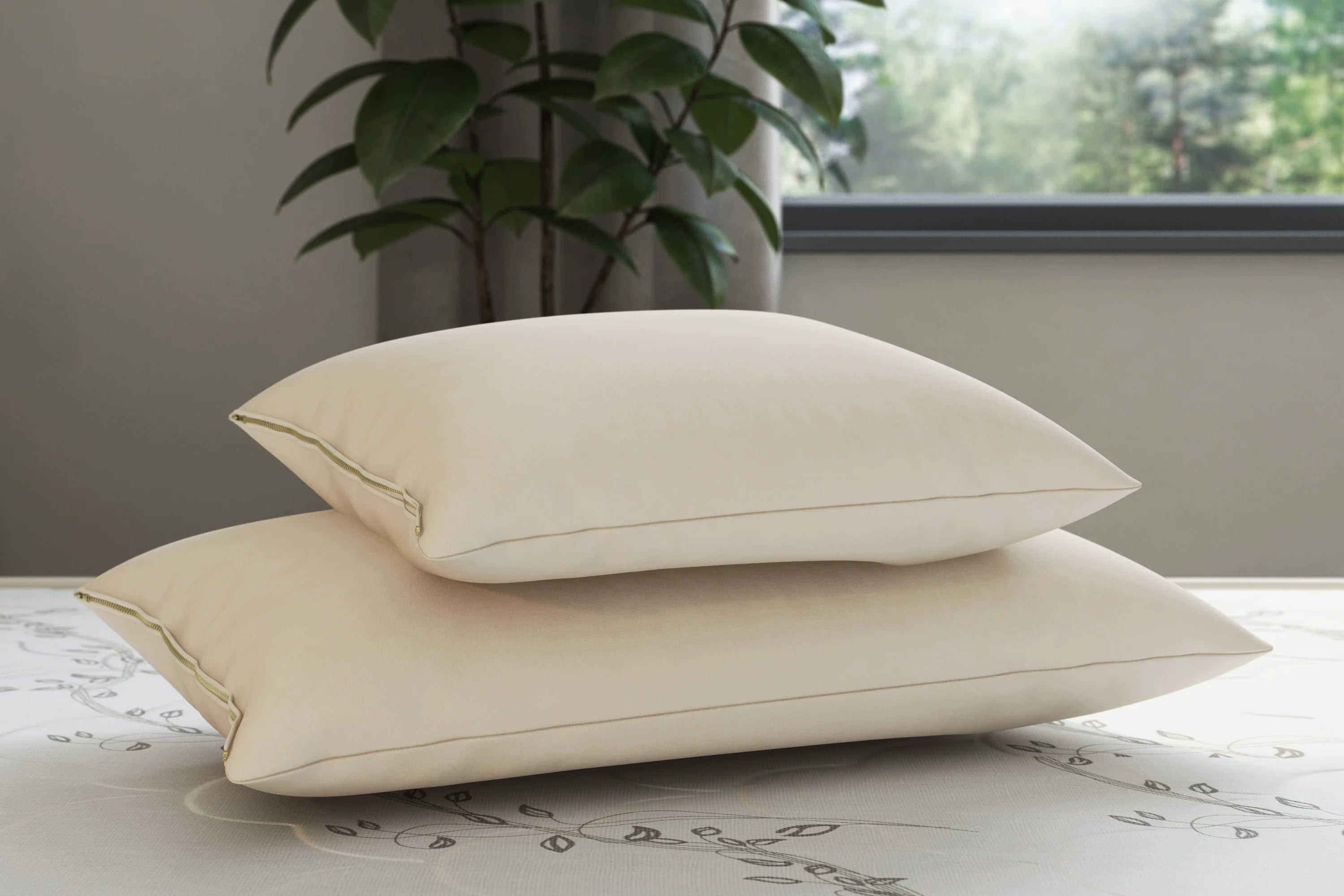 Latex top rubber pillows