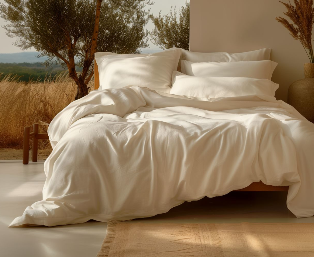 Sleep & Beyond 100% Organic Cotton Sateen Sheet Set