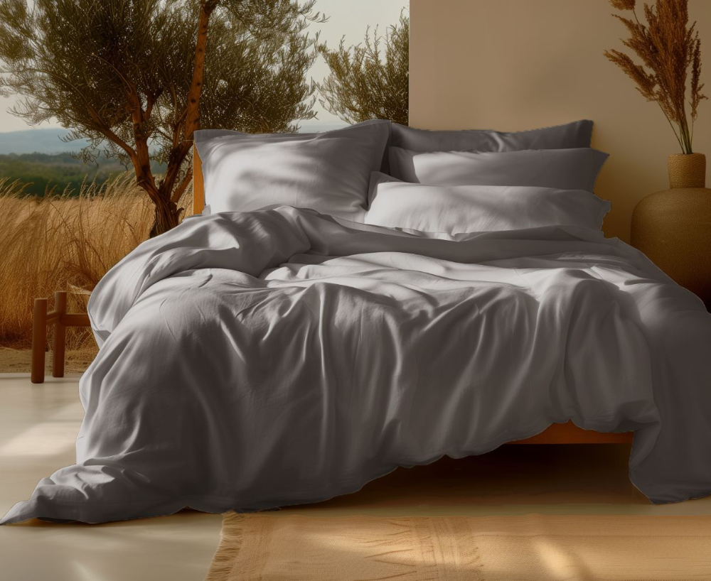 Sleep & Beyond 100% Organic Cotton Sateen Sheet Set