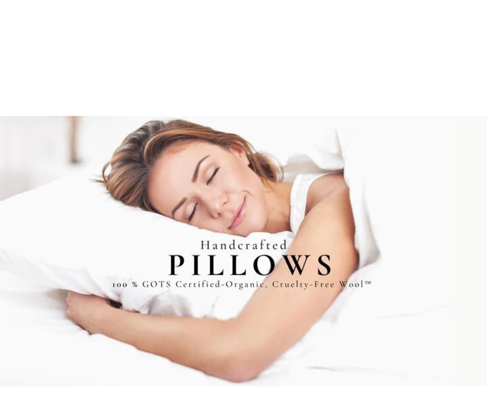 IVY Organics Wool Side Sleeper Floor Sample Pillow $189 - Sale Price $75
